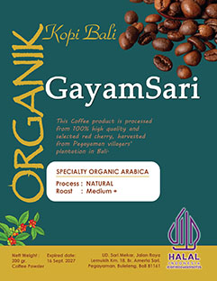 GayamSariOrganicArabicaCoffee200Gr